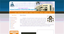 Desktop Screenshot of aibm.arihant.ac.in